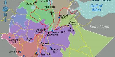Локација на мапи Етиопији 