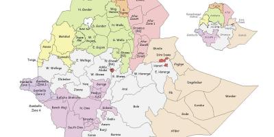 Вореда Етиопији мапи